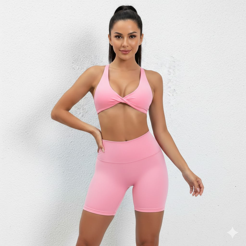 Halo Pink Sports Bra